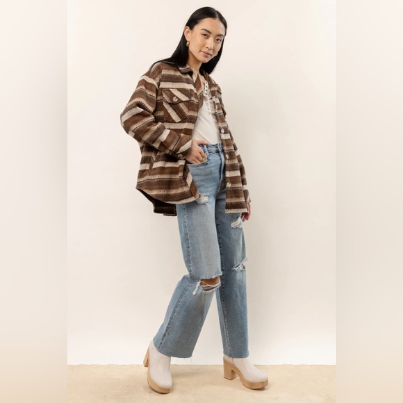 Bohme ADA STRIPED SHACKET Size XL - Picture 6 of 8